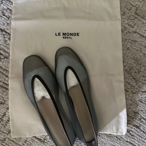 Le Mode Beryl Luna mesh slippers, limited edition olive green, never worn. - Picture 1 of 10